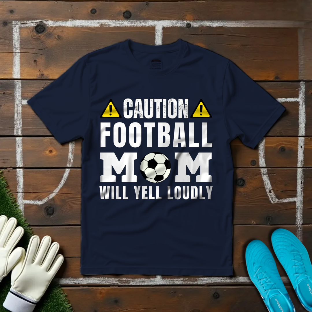 Caution Football Mom T-shirt!