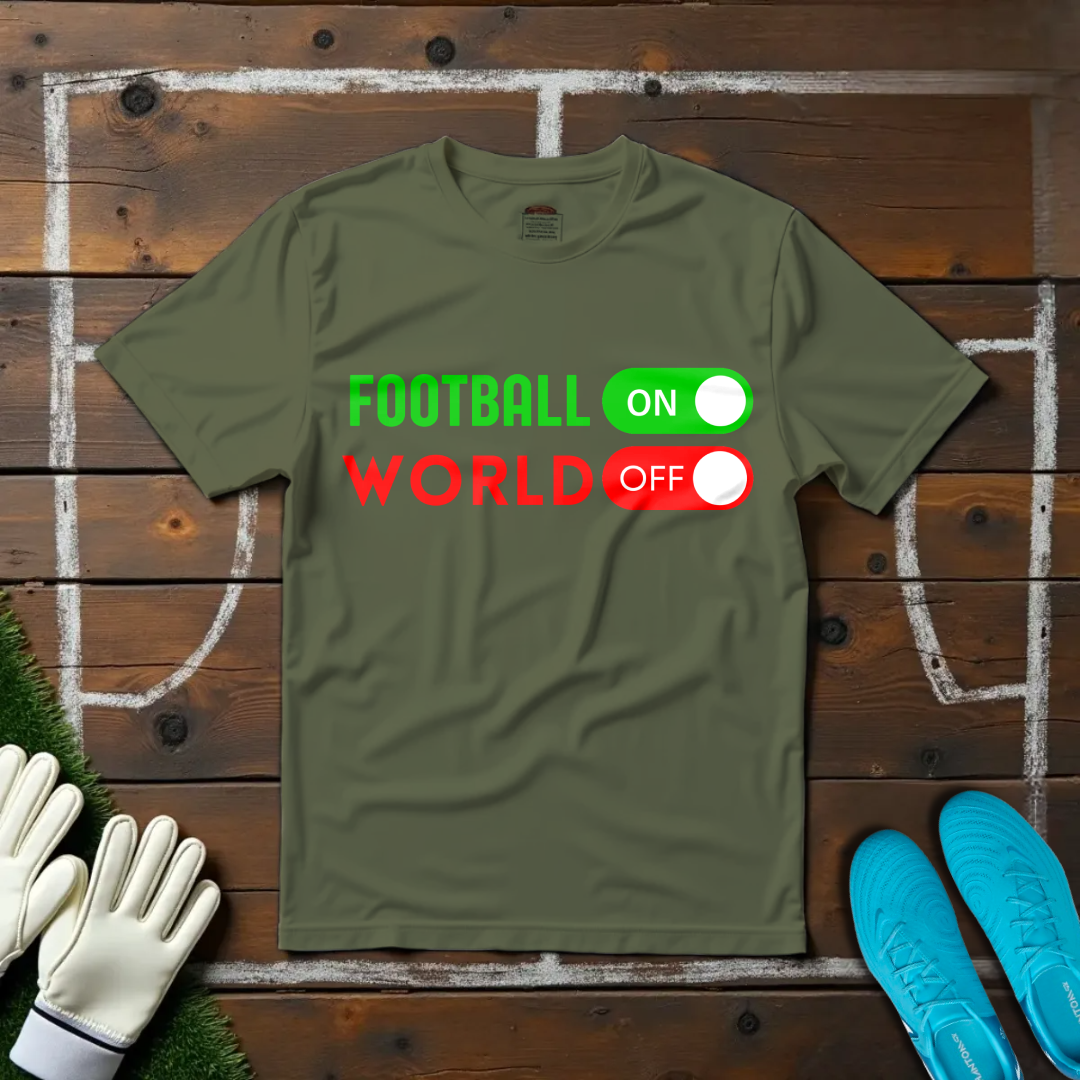 Football On World Off T-shirt!