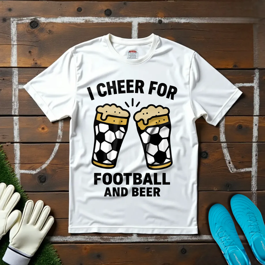 I Cheer For Football and Beer T-shirt!