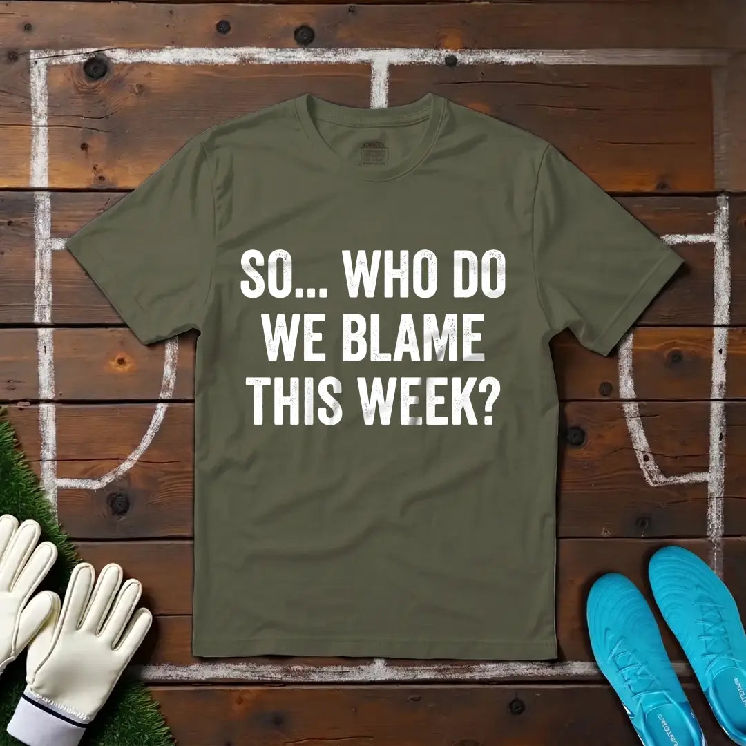 Who's To Blame? T-shirt!