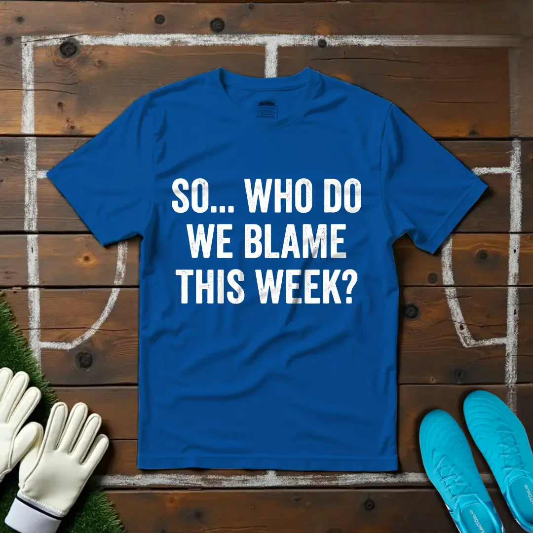 Who's To Blame? T-shirt!